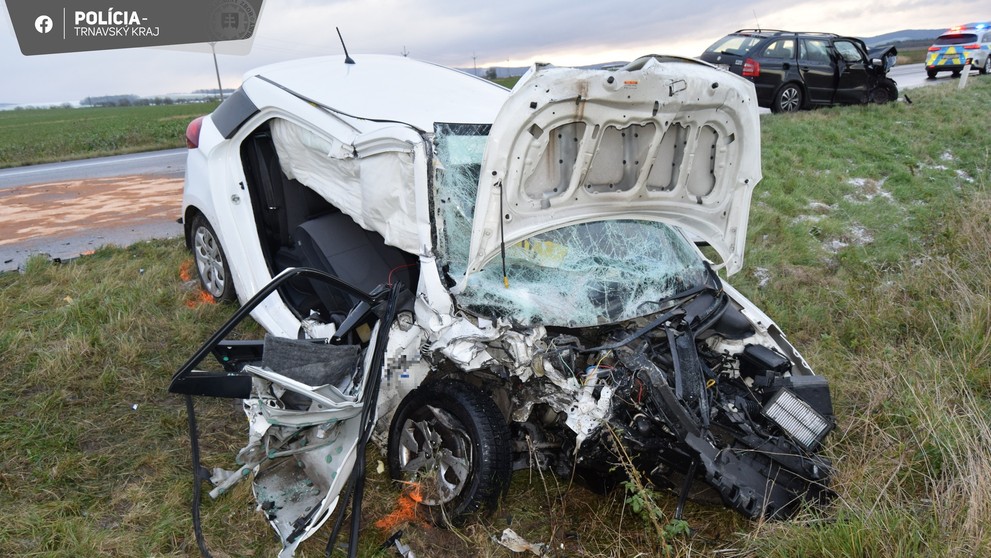 Nehoda na ceste medzi Senicou a obcou Jablonica