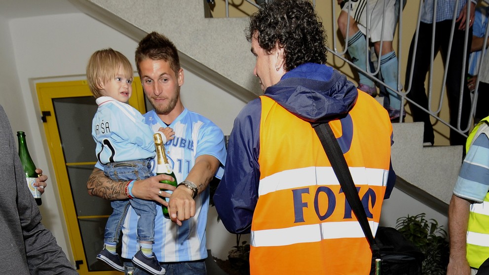 Mario Božič so svojou dcérou