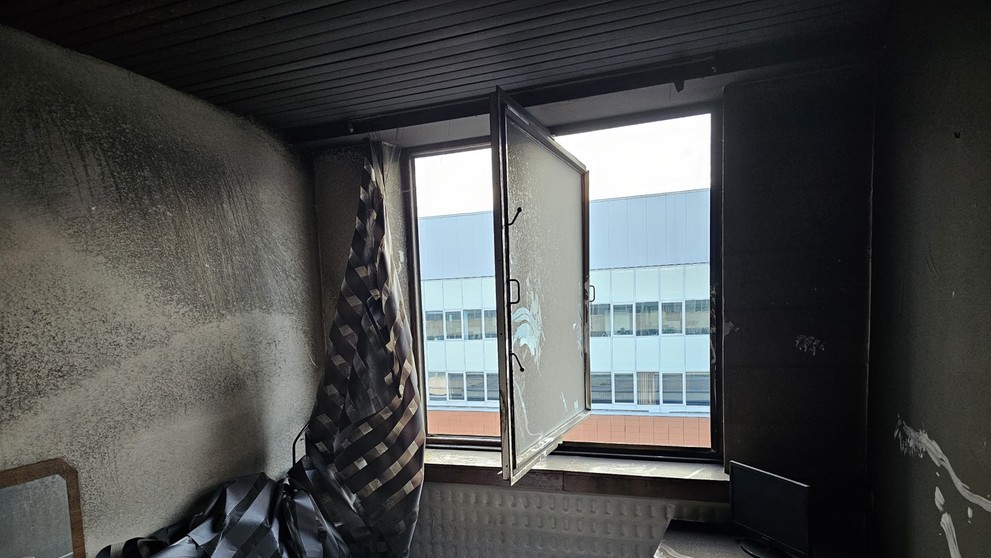 Požiar v hoteli v Žiline