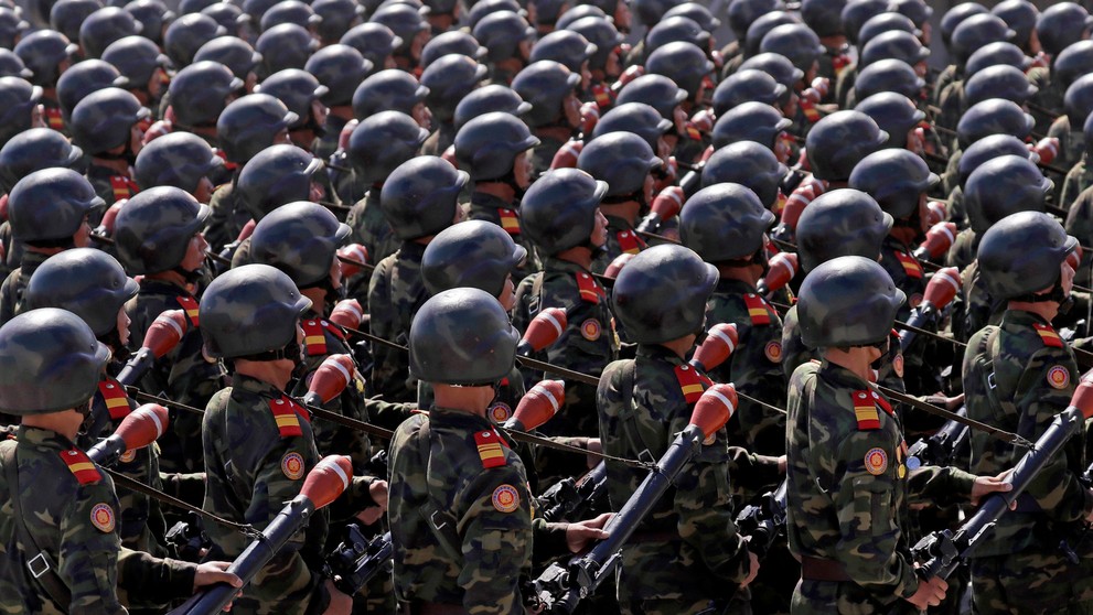 Vojenská prehliadka v KĽDR.