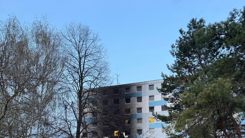 Požiar v areáli internátu v Nitre.