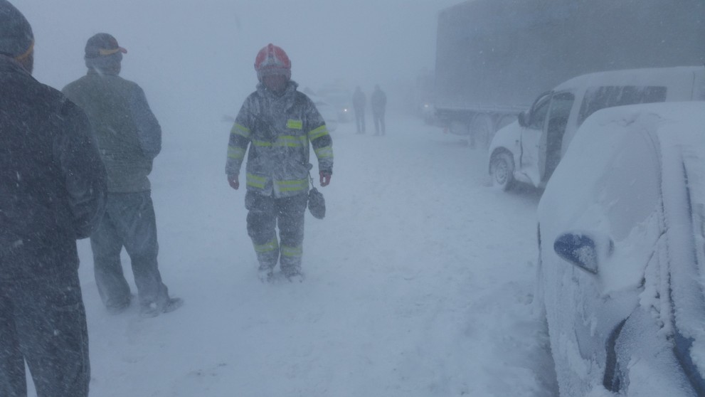 Hromadná nehoda na D1.