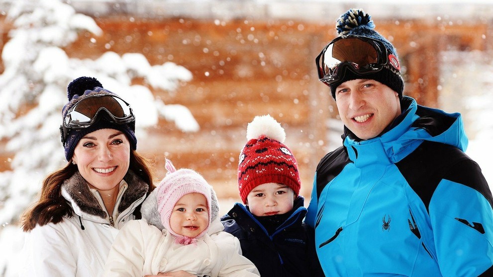 Princ William s Kate a deťmi. 
