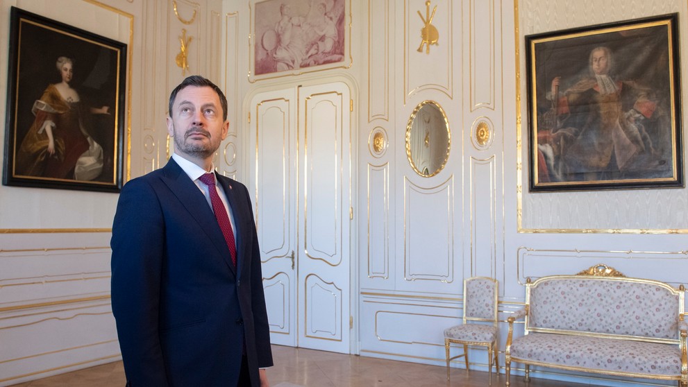 Heger a Lengvarský v prezidentskom paláci