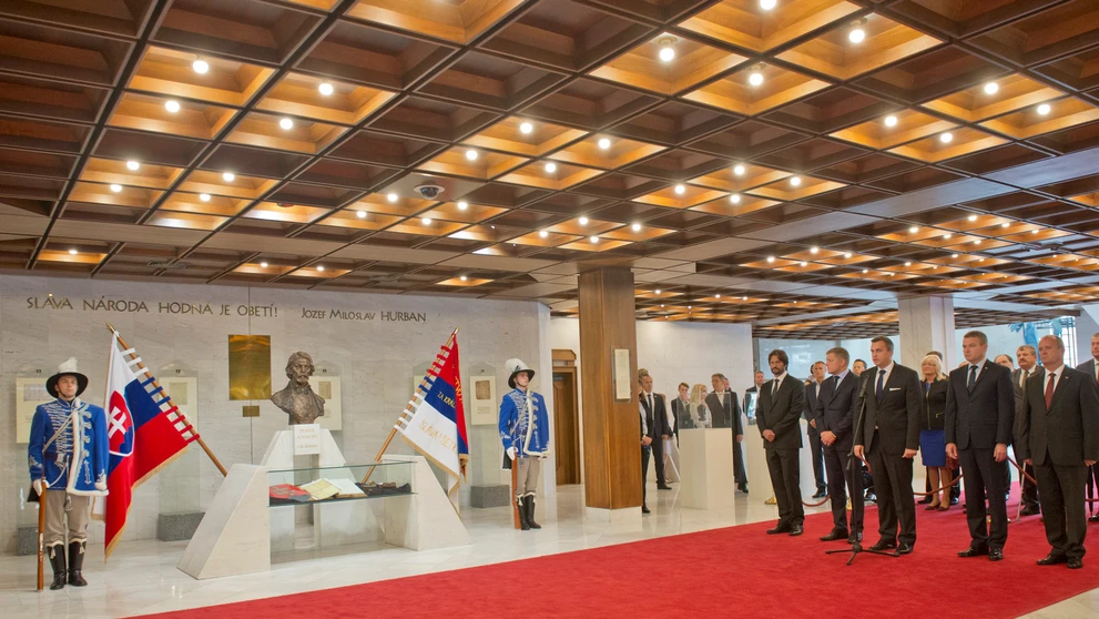 Slávnostný ceremoniál nástupu Čestnej stráže Ozbrojených síl SR v Národnej rade SR