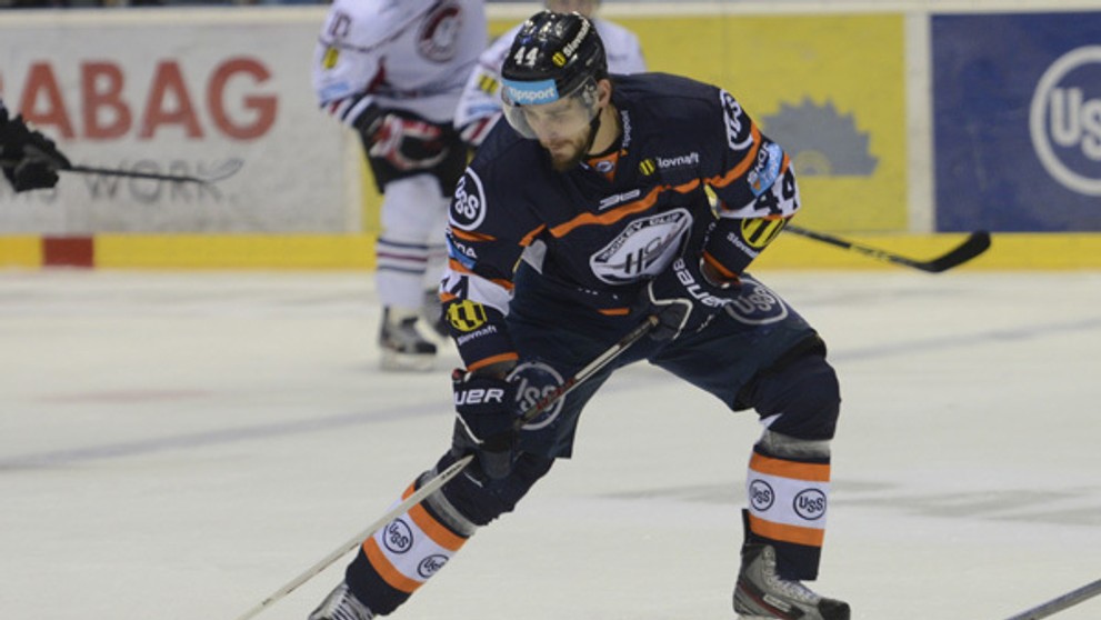 Gabriel Spilar (Košice) v zápase 38. kola Tipsport ligy HC´05 iClinic Banská Bystrica.