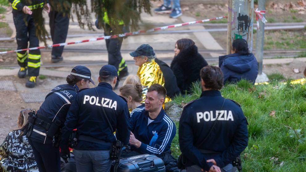 Vykoľajenie električky v Miláne