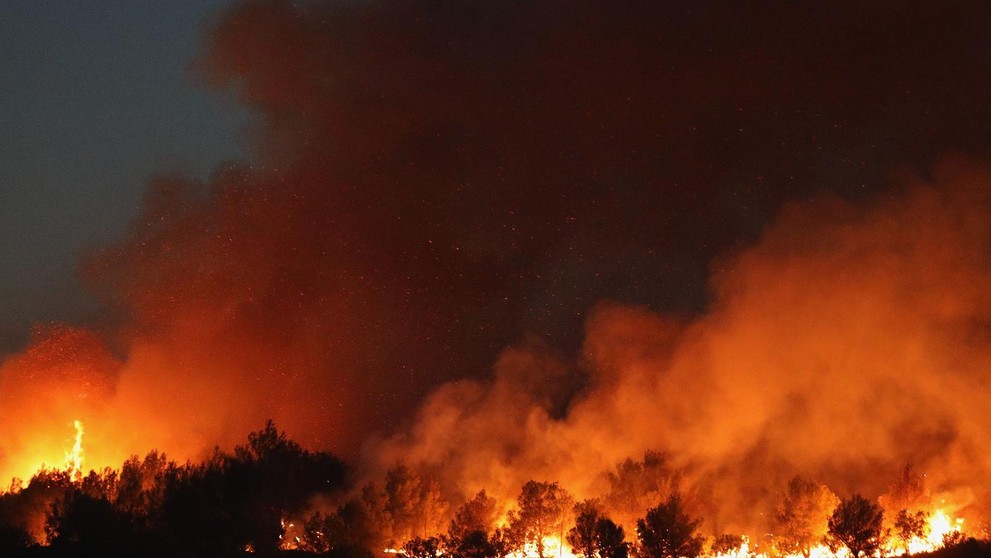 Rozsiahly požiar v Chorvátsku