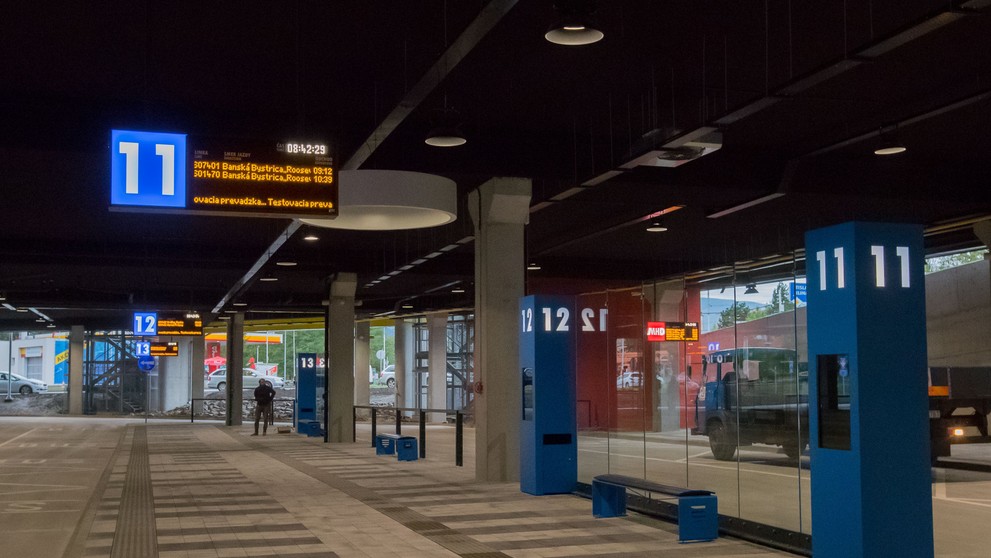 Autobusová stanica v Banskej Bystrici.