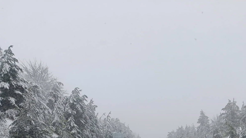 Zasnežené cesty.