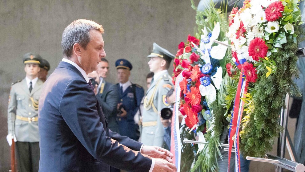 Andrej Danko na oslavách 73. výročia SNP v Banskej Bystrici.