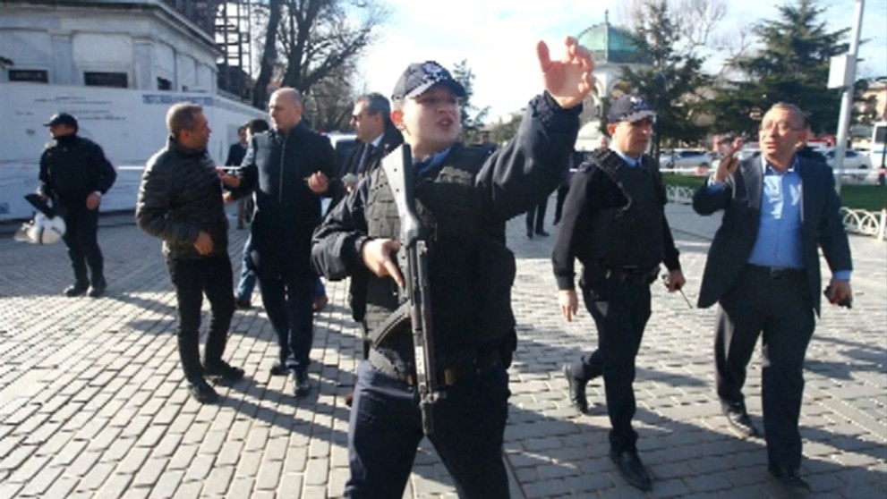 Výbuch v Istanbule.