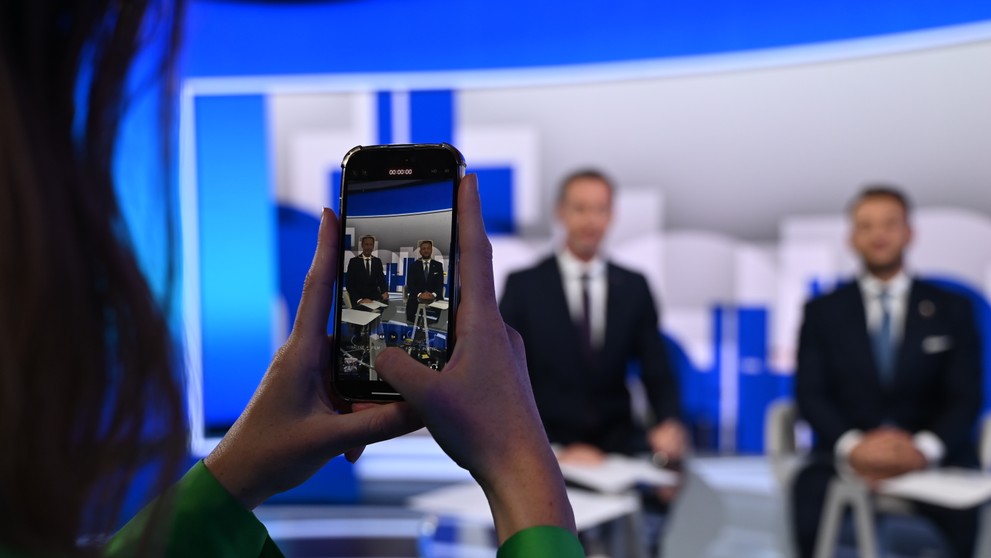 Minister Matúš Šutaj Eštok (Hlas-SD) a Milan Majerský (KDH) v relácii Na telo