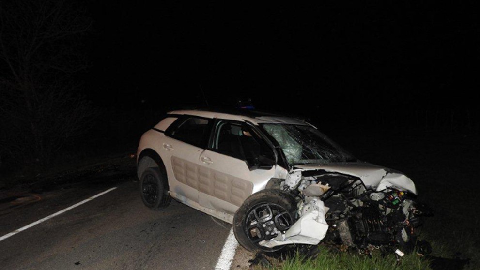 Miesto nehody kaplána z Cífera.