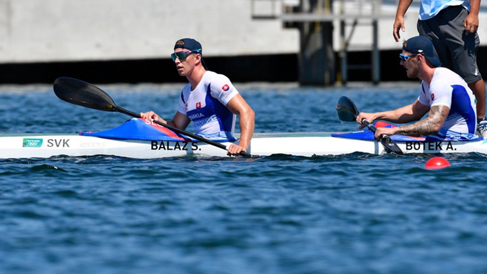 Dvojkajak v zložení Samuel Baláž a Adam Botek na OH v Tokiu.