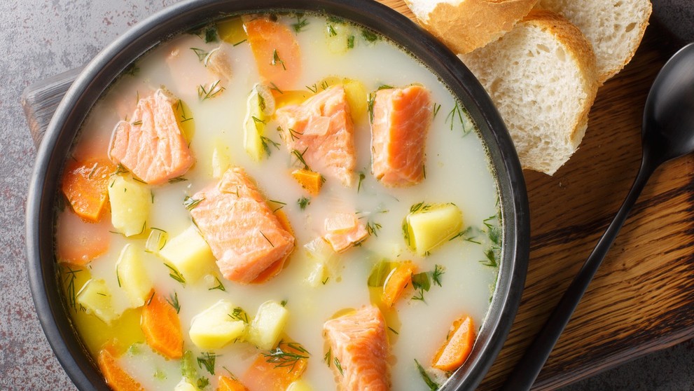 Fínska rybacia polievka Kalakeitto