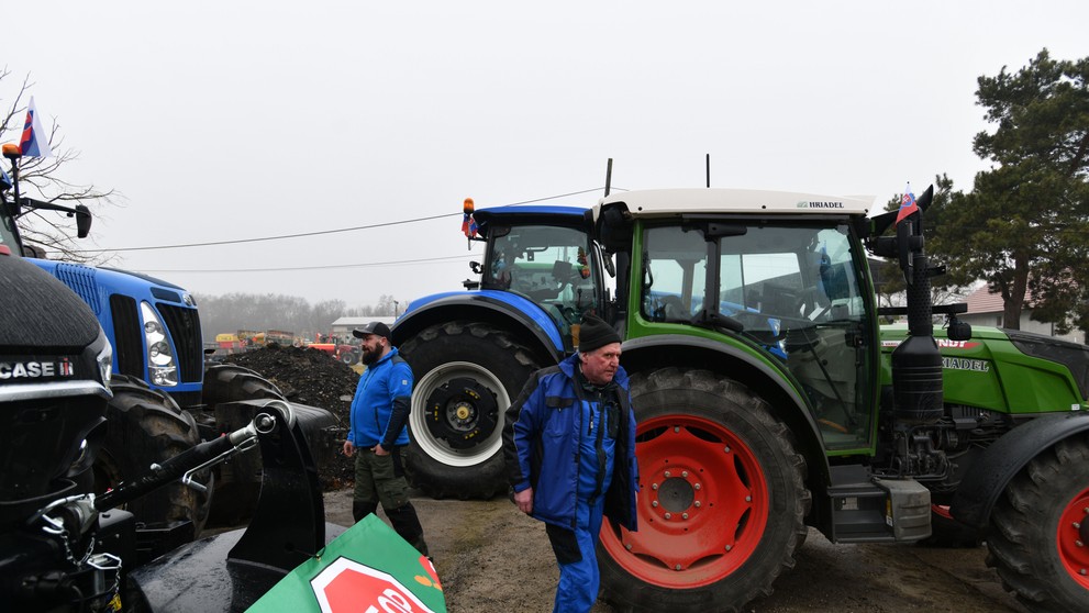 Protest poľnohospodárov.