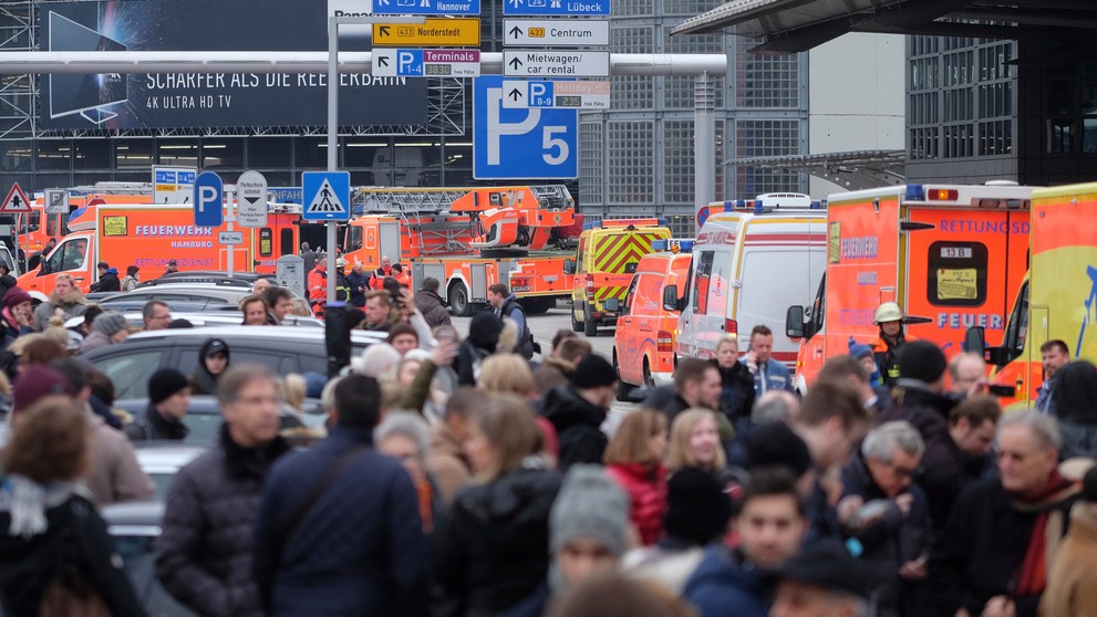 Mimoriadna udalosť na letisku v Hamburgu