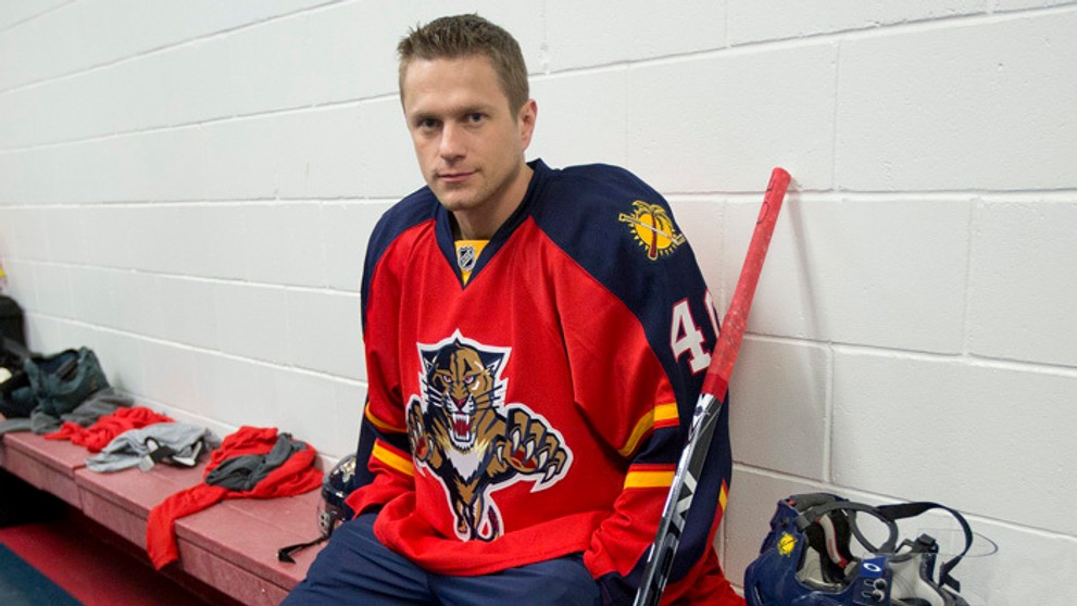 Marek Svatoš na archívnej snímke z 13. januára 2013 na kempe Floridy Panthers.