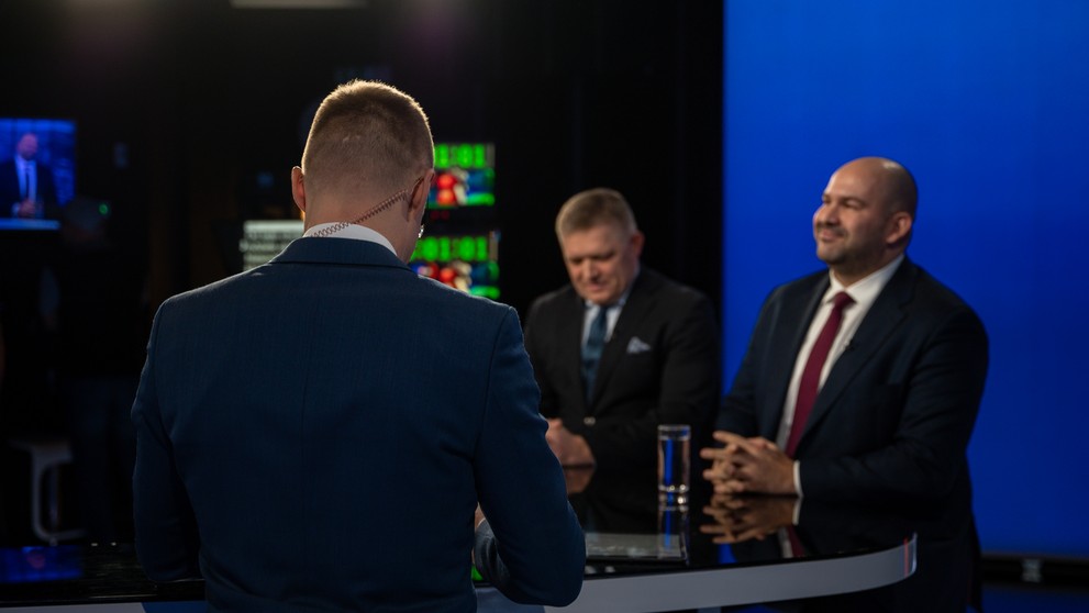 R. Fico a P. Pčolinský v relácii Na telo