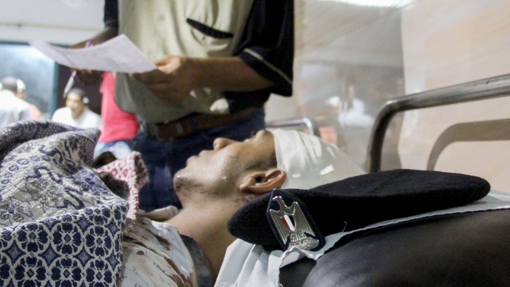 Mohutný výbuch v káhirskej okrajovej časti Šubrá al-Chajma.