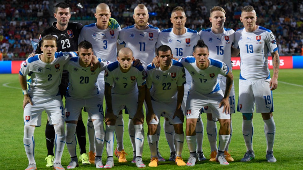 Futbalová reprezentácia pred zápasom kvalifikácie o postup na EURO 2016 Slovensko - Macedónsko.