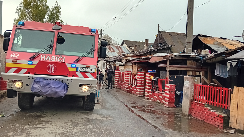 Požiar v Stropkove.