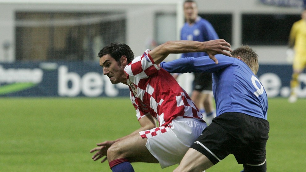 Nikola Pokrivač v reprezentačnom drese Chorvátska.