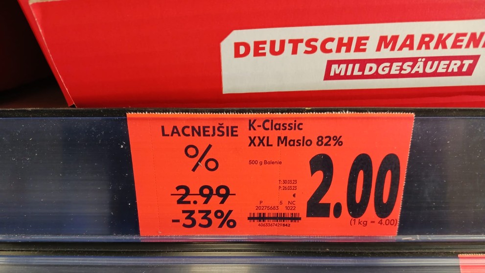 Veľké akcie na maslo