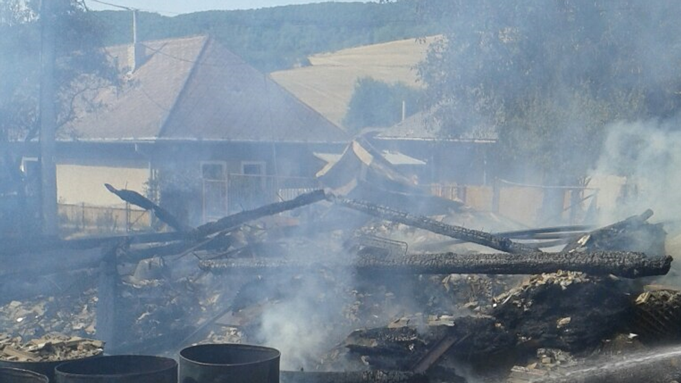 Požiar v obci Nová Lehota