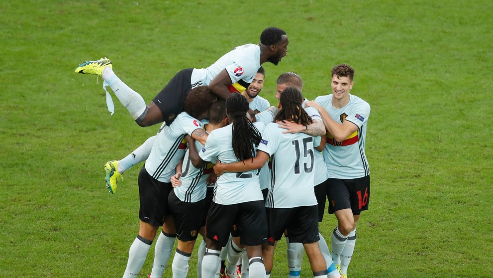 Snímky zo zápasu Belgicko - Wales