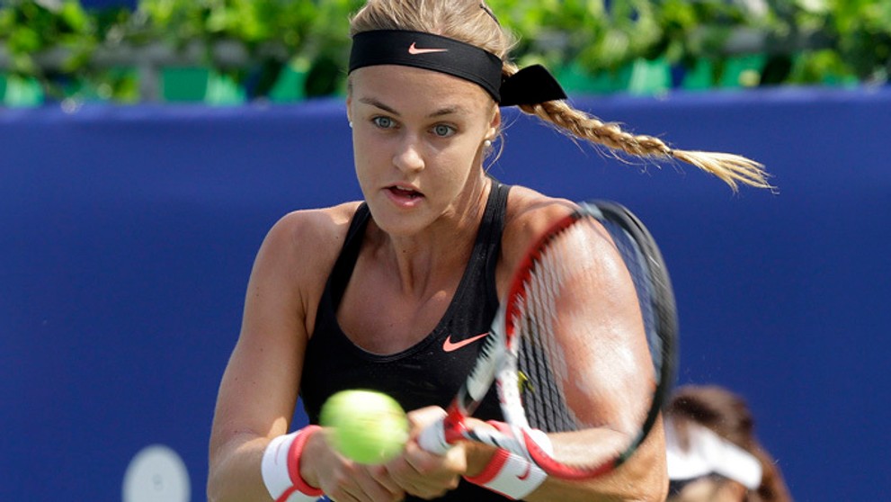  Anna Karolína Schmiedlová na turnaji v juhokórejskom Soule.