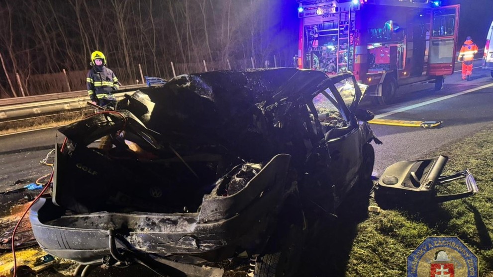 Zábery tragickej havárie