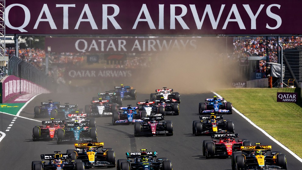 Štart Veľkej ceny Maďarska.