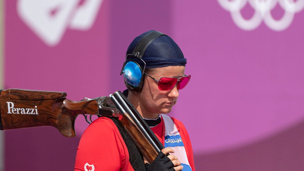 Slovenská reprezentantka v športovej streľbe Zuzana Rehák-Štefečeková. 