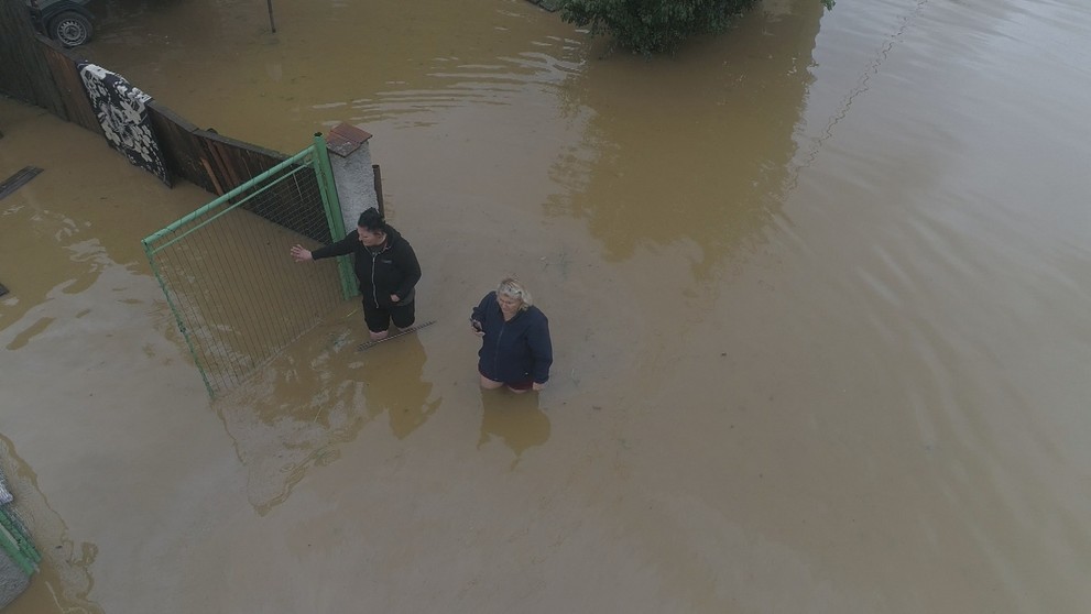 Povodne v okolí Rožňavy.