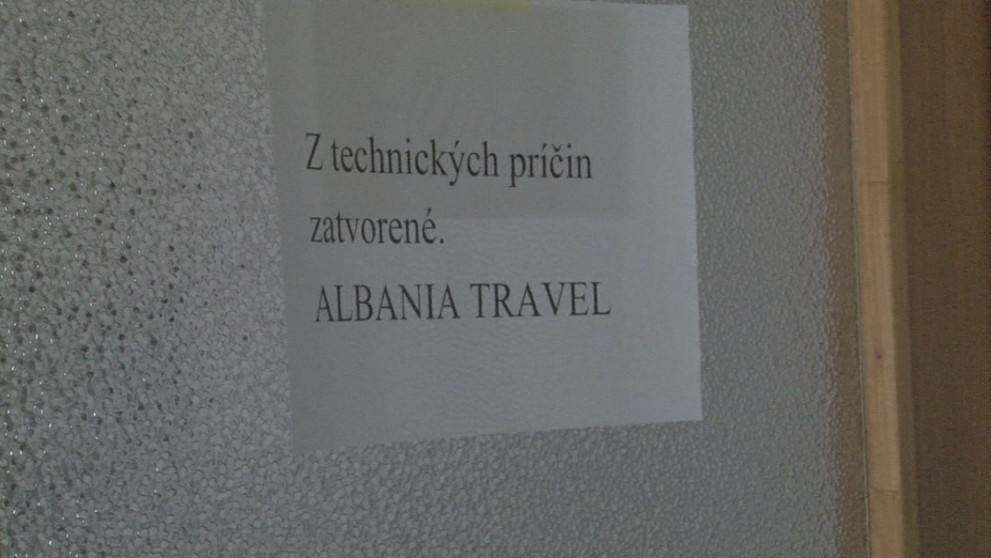 Na Slovensku skrachovala cestovka Albania Travel.