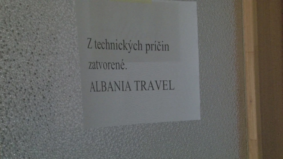 Na Slovensku skrachovala cestovka Albania Travel.