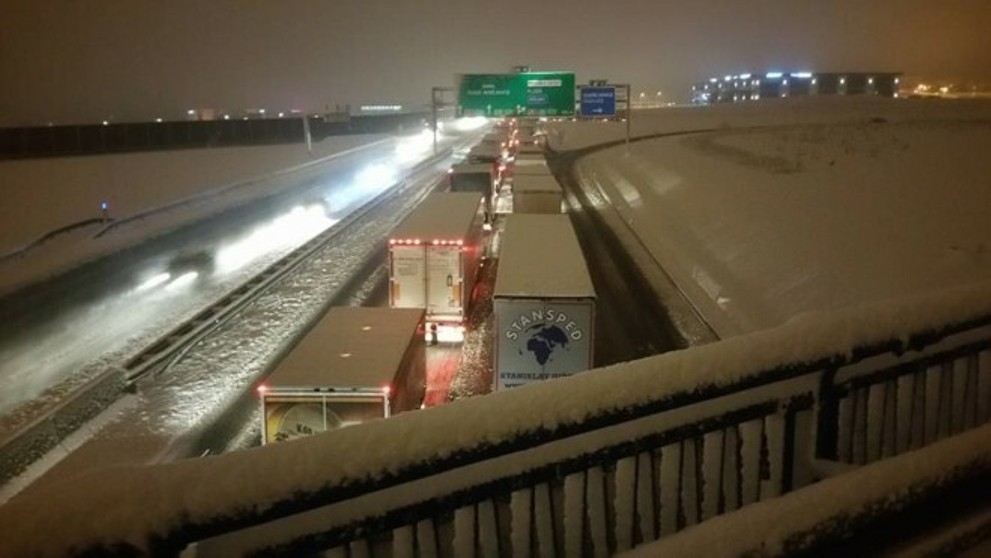 Snehová kalamita v Česku. 