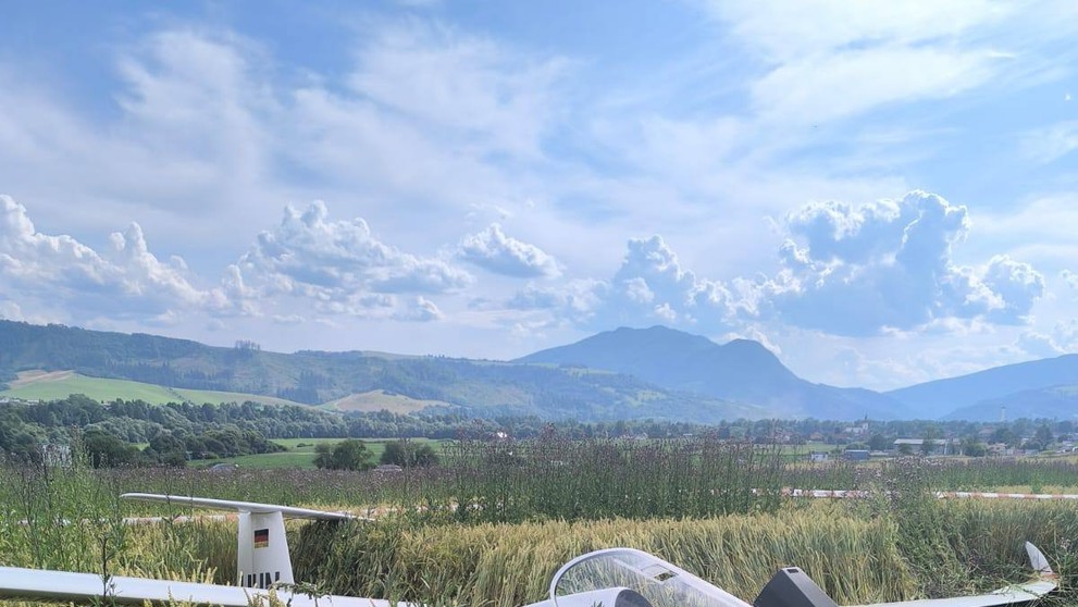 Nehoda vetroňa na Orave