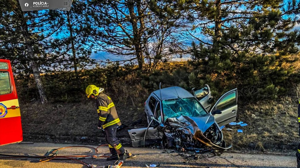 Nehoda za Spišskou Novou Vsou.