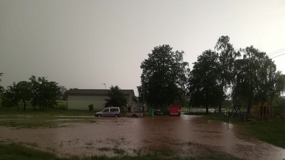 Záplavy na Záhorí.