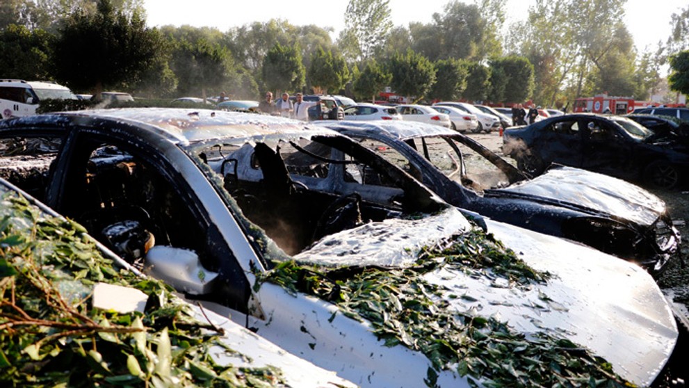 Výbuch v tureckej Antalyi.