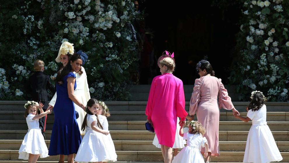 Jessica Mulroney na kráľovskej svadbe. 