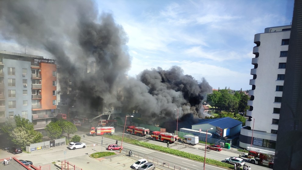 Požiar v Podunajských Biskupiciach.