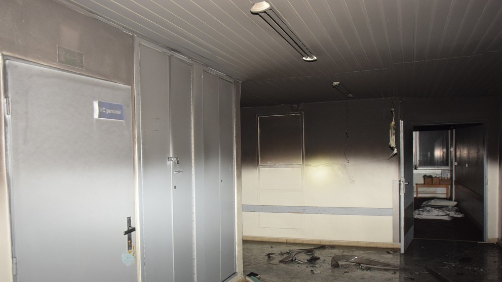 Univerzitná nemocnica v Košiciach po požiari.