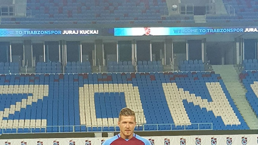 Juraj Kucka na štadióne Trabzonsporu.
