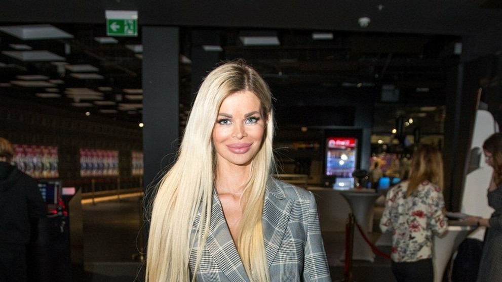 Silvia Kucherenko na premiére seriálu Milenky