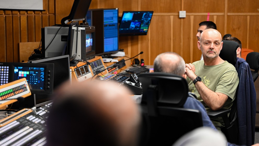 Prípravy volebnej noci na Markíze.