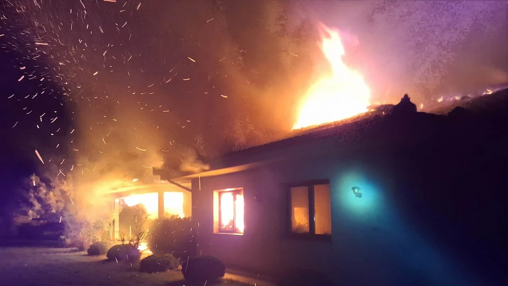 Požiar domu pri Dunajskej Strede